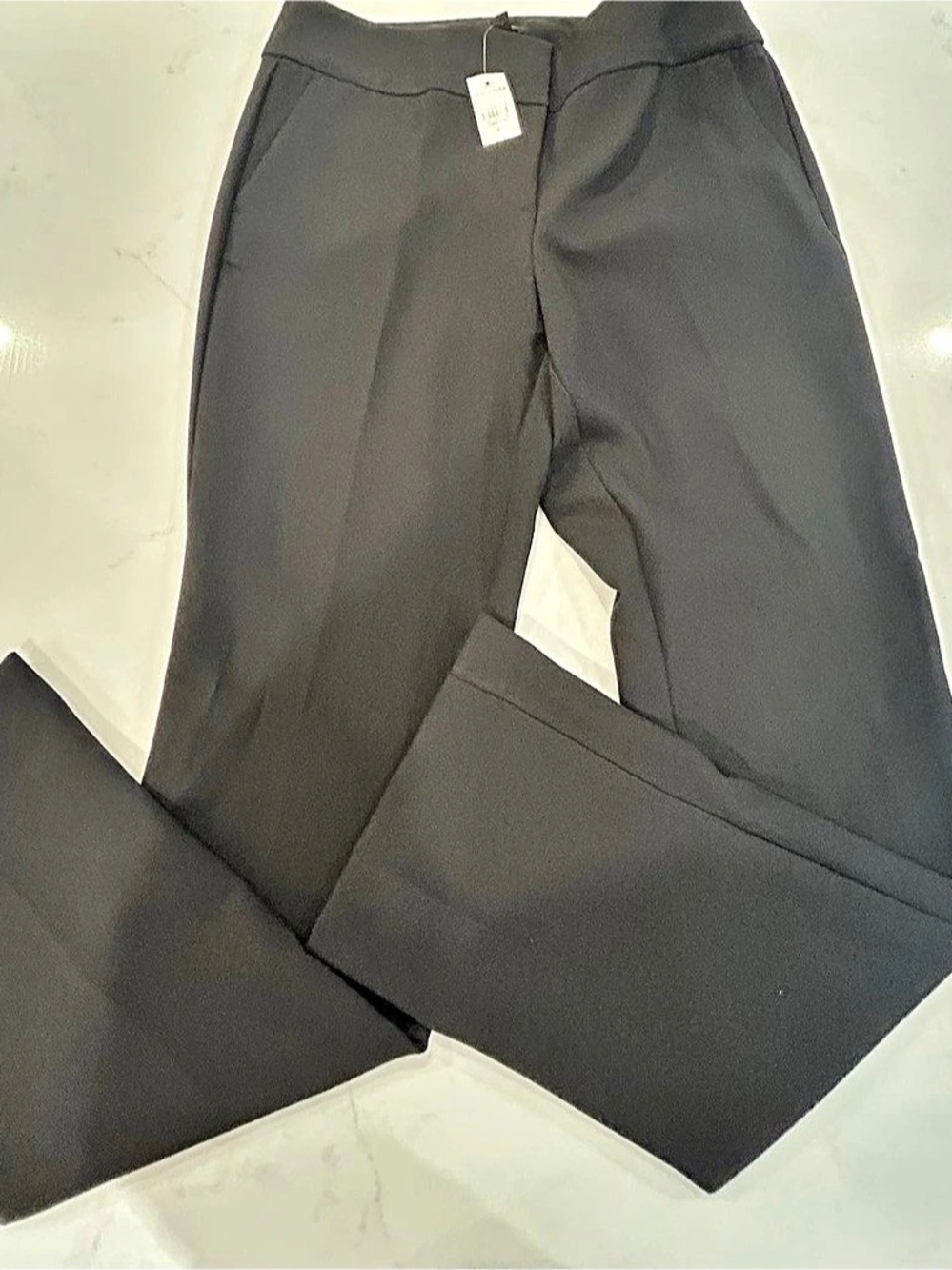 Ann Taylor The Trouser in Seasonless Stretch — Curvy Fit Trousers Black Size 6
